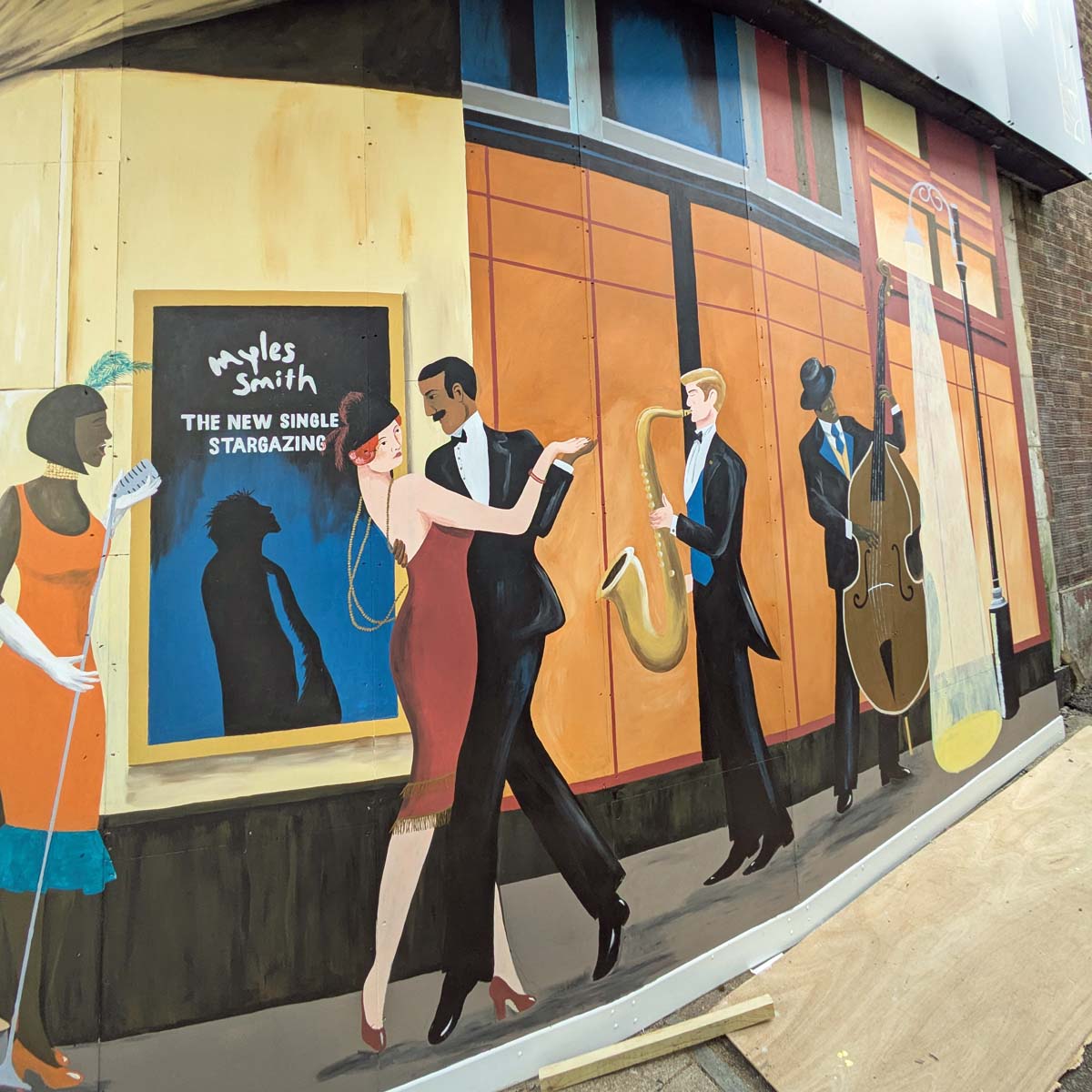 luton ABC Cinema mural george street west Luton ABC Cinema mural George street west