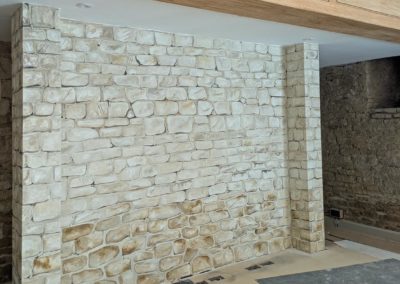 Faux Stone Wall
