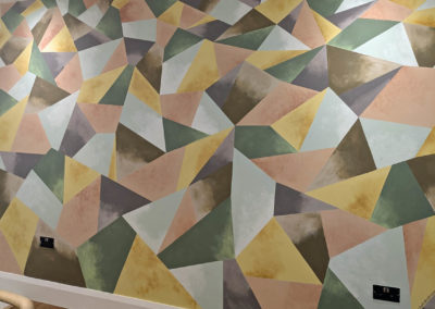 Geometric mural