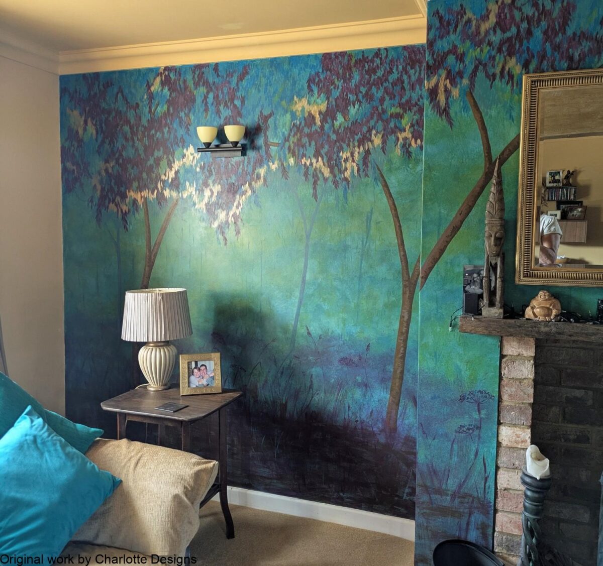 sitting room Woodland sitting room mural