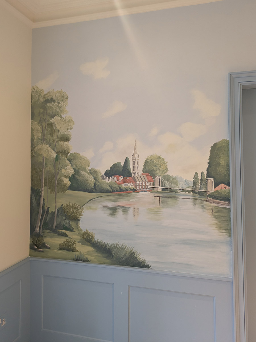 Marlow landscape mural