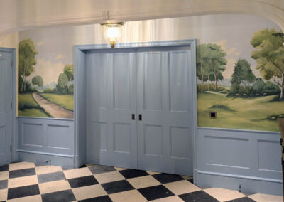 Landscape mural for dining room