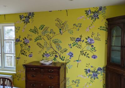 Handpainted wallpaper