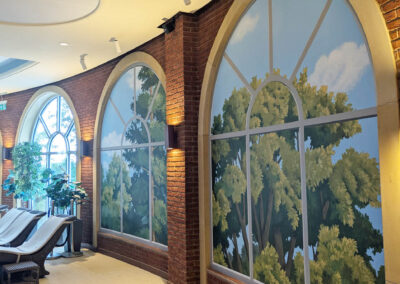 Nirvana spa upstairs murals